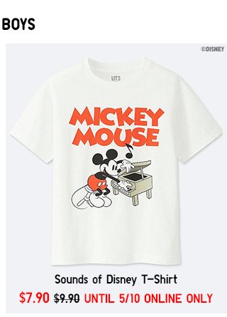 SOUNDS OF DISNEY T-SHIRT $9.90 - SHOP NOW