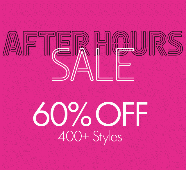 60% Off 400+ Styles 