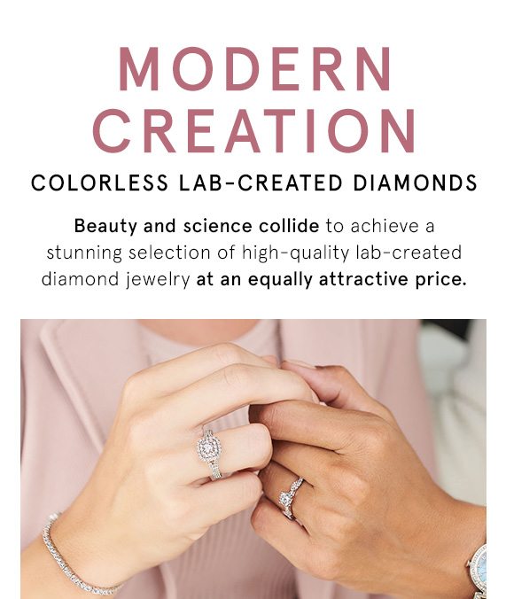 Shop Modern Creation Colorless Lab-Created Diamonds