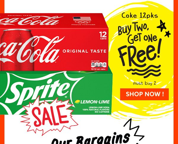 Coke 12pks Buy Two, Get One Free