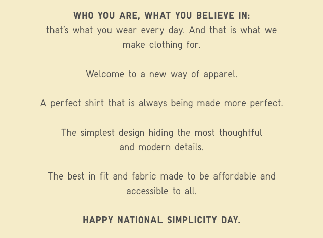 HERO SUB - HAPPY NATIONAL SIMPLICITY DAY