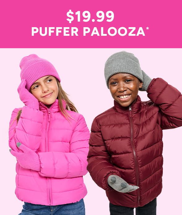 Buy a $19.99 Puffer Jacket, get $5 Hats or Gloves