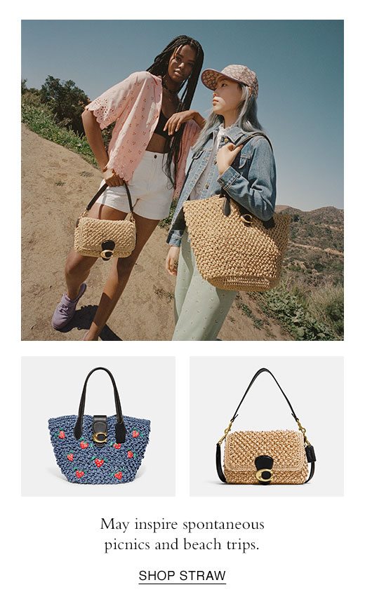 May inspire spontaneous picnics and beach trips. SHOP STRAW