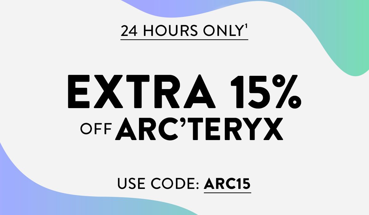 Arcteryx 15% off