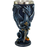 Blue Dragon with Sword Goblet