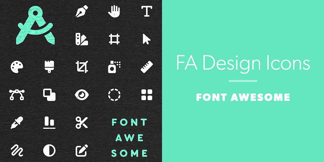 FA Design Icons by Font Awesome