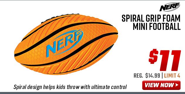 Nerf Spiral Grip Foam Mini Football