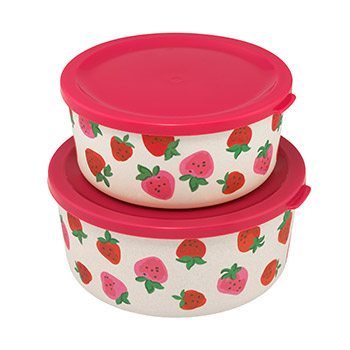 Set of Two Round Lunch Boxes