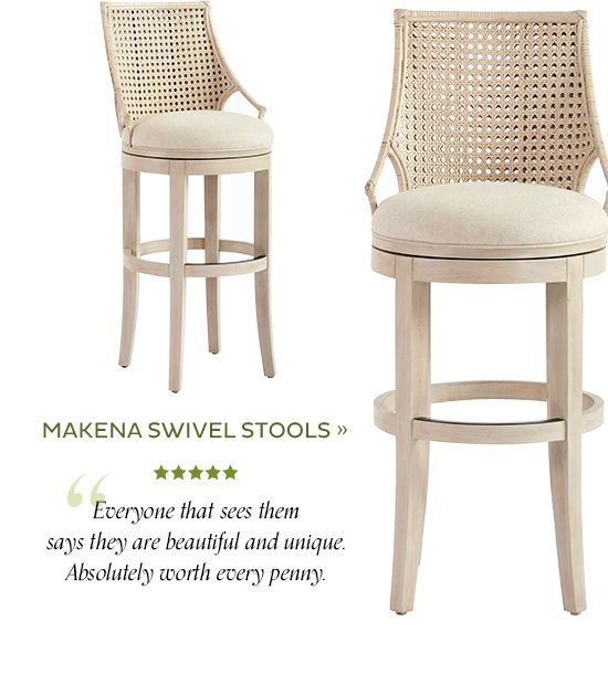 makena swivel stools