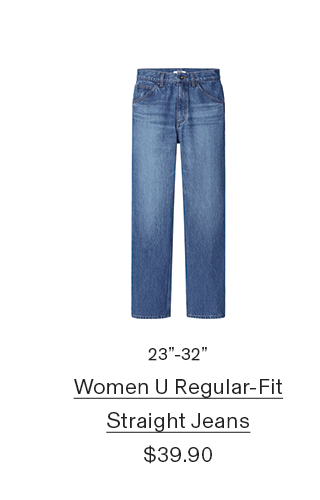 PDP14 - WOMEN U REGULAR-FIT STRAIGHT JEANS