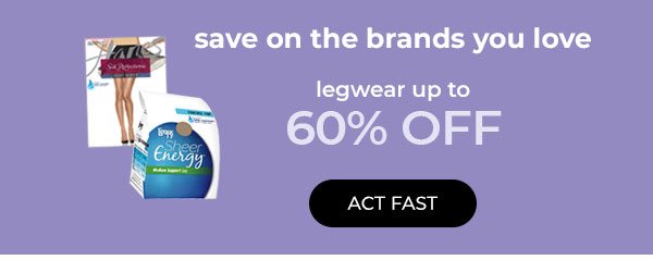 Legwear up to 60% off Ends Tonight! - Turn on your images