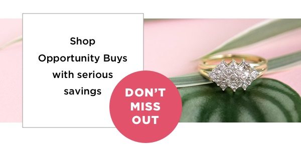 Shop opportunity buys with serious savings