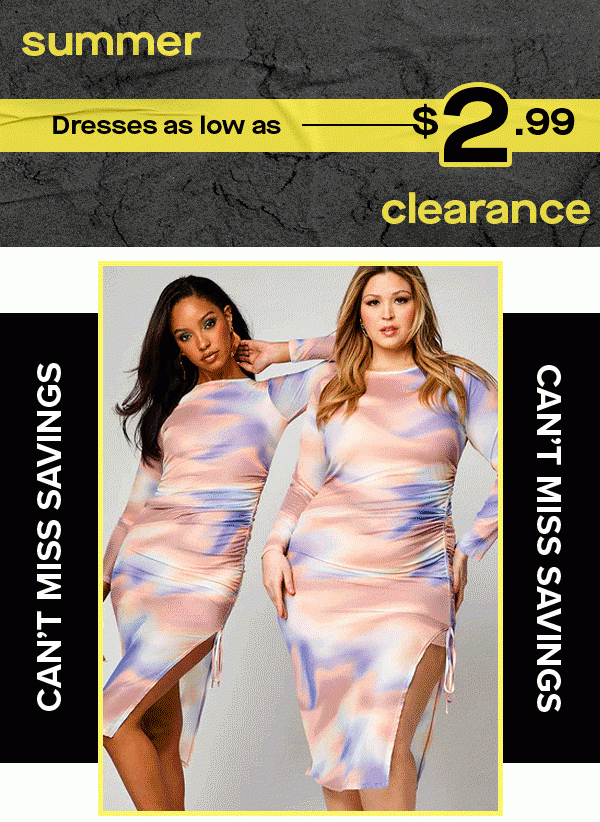 Summer Dresses As Low As $2.99 Clearance