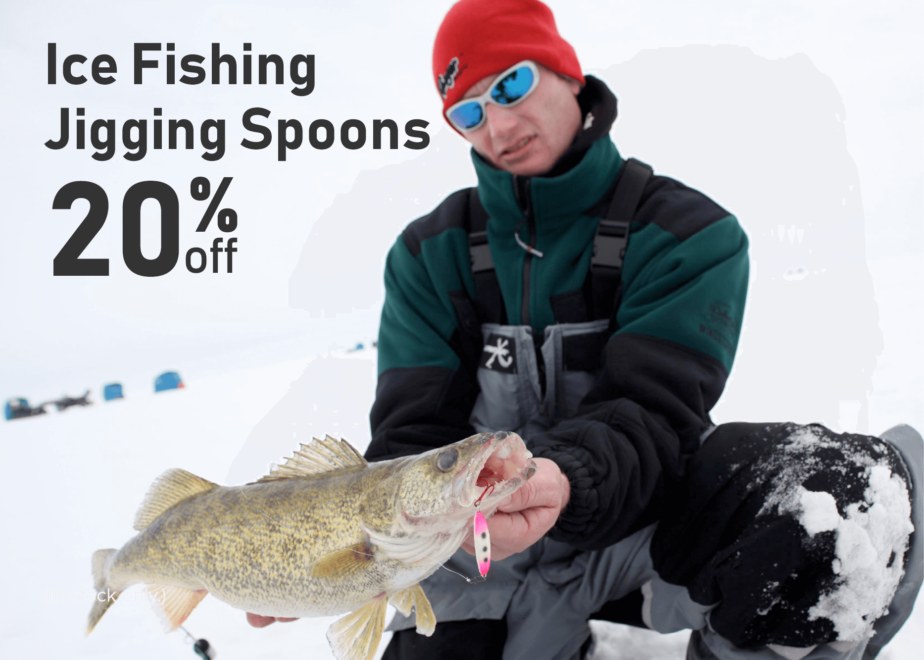 Save 20% on Ice Fishing Jigging Spoons!