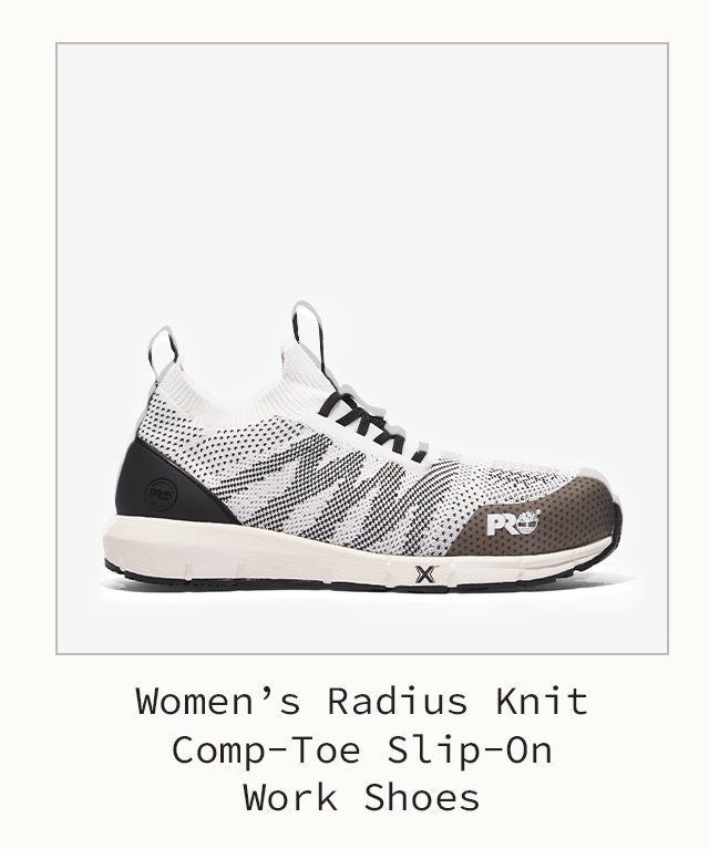 Women's Radius Knit Comp-Toe Slip-On Work Shoes