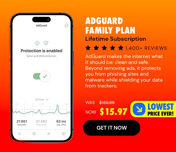 AdGuard Family Plan: Lifetime Subscription