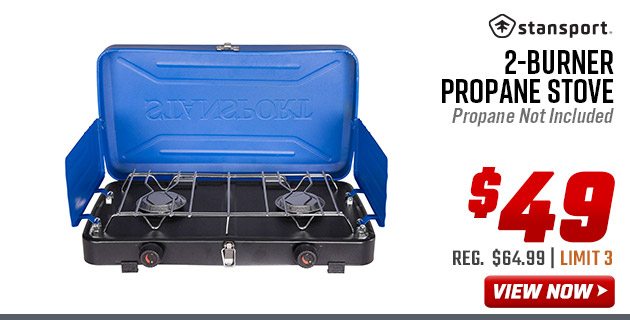 Stansport 2-Burner Propane Stove