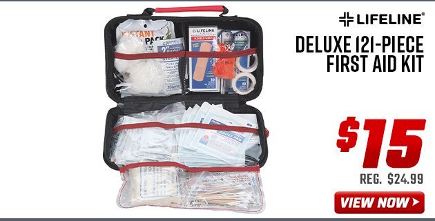 Lifeline Deluxe 121-Piece First Aid Kit