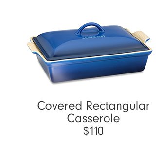 Covered Rectangular Casserole - $110