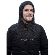 Black Alaric Chainmail Hood