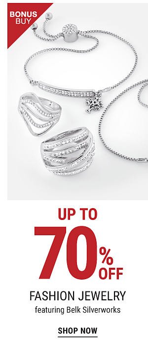 Bonus Buy - Up to 70% off fashion jewelry featuring Belk Silverworks. Shop Now.