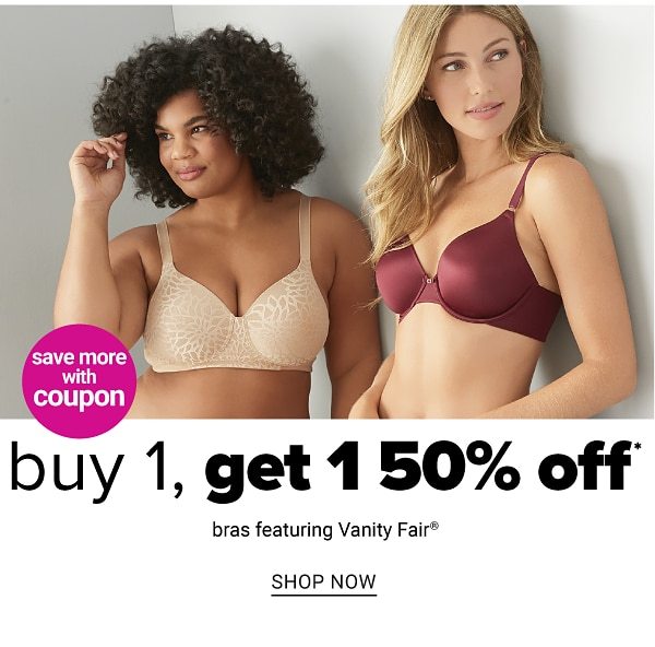 BOGO 50% off Bras ft. Vanity Fair (save more with coupon) - Shop Now