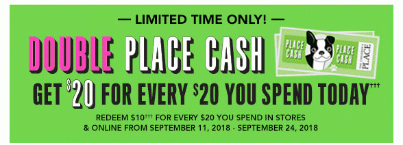 Earn Double PLACE Cash