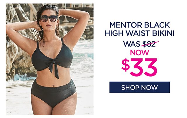 Mentor Black High Waist Bikini