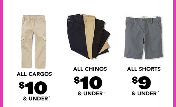 All Boy Cargos Chinos Shorts