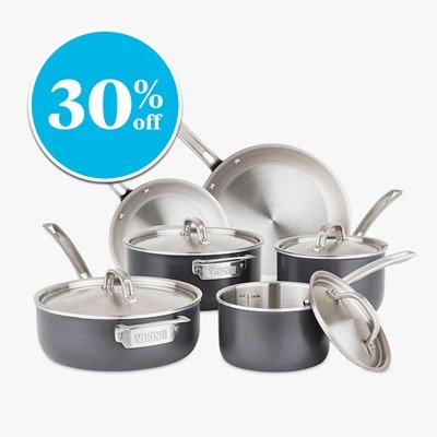 Viking® Hard Stainless 10-Piece Cookware Set - 30% off