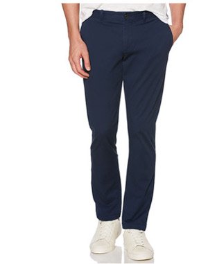 P55 SLIM FIT BEDFORD CORD CHINO (BLUE)