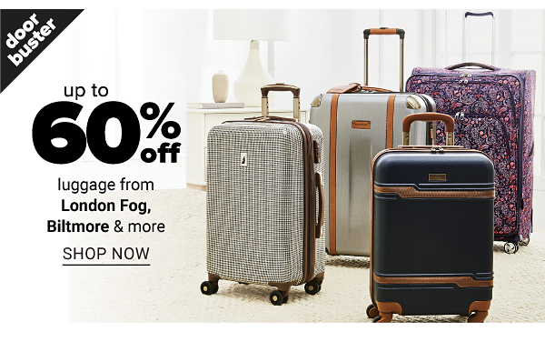 Up to 60% off select Luggage - Shop Now