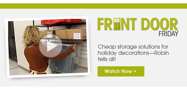 Cheap storage solutions for holiday decorations. Watch Now
