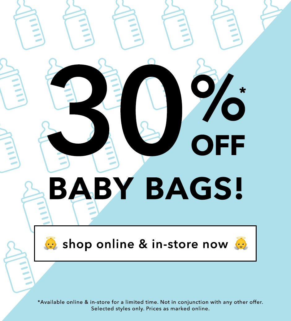 30% off Baby Bags!