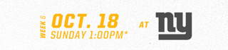 Oct 18 at New York Giants