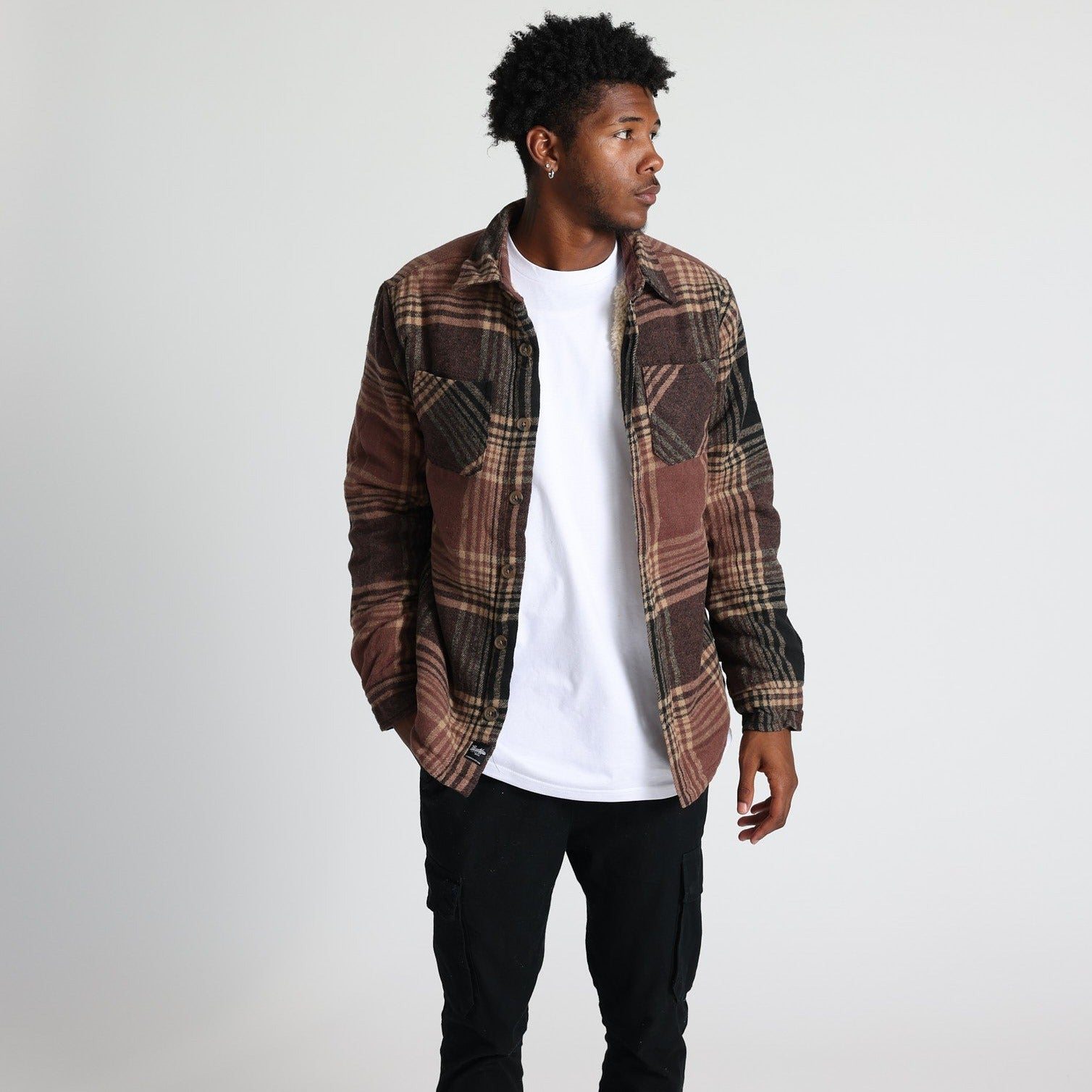 Image of Sherpa Lined Flannel Shacket