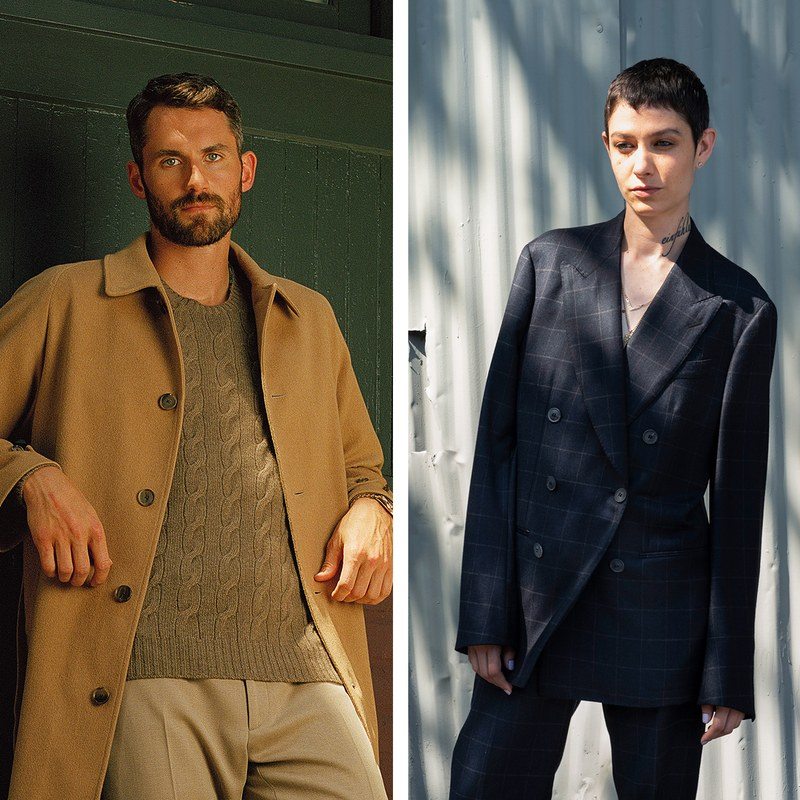 tripych of kevin love, asia kate dillon, and jaboukie young white