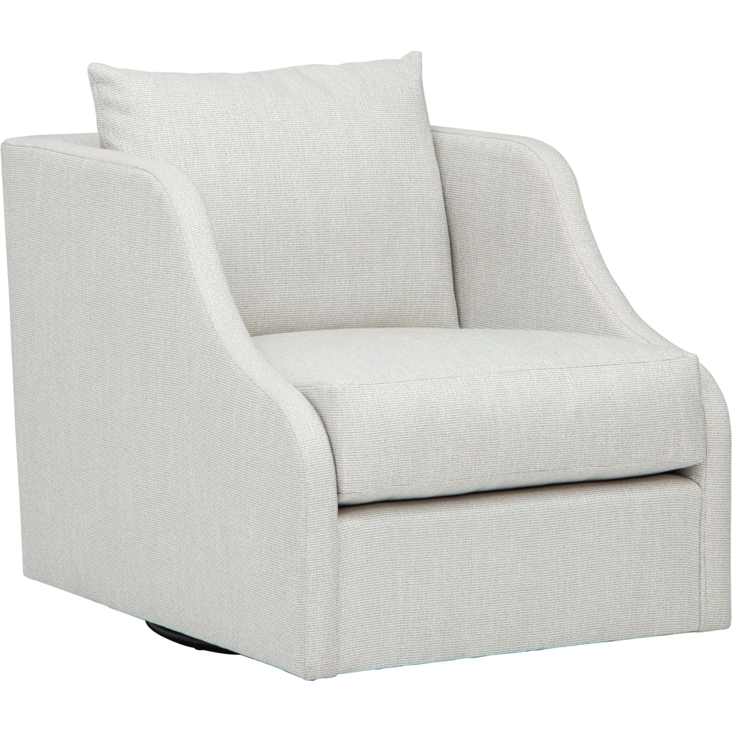 Cora Swivel Chair, Callaloo Cotton