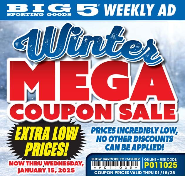 Winter MEGA Coupon Sale! CODE P011025