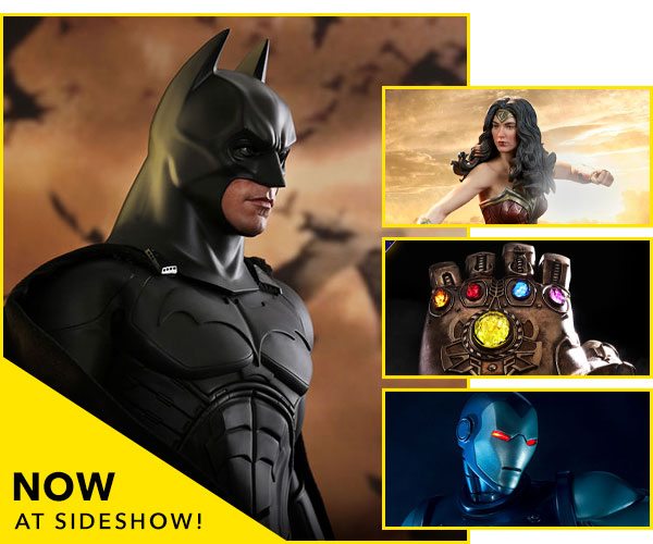 Now Available at Sideshow - Batman, Wonder Woman, Iron Man, Infinity Gauntlet