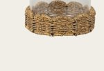 Haven Scalloped Rattan Hurricane