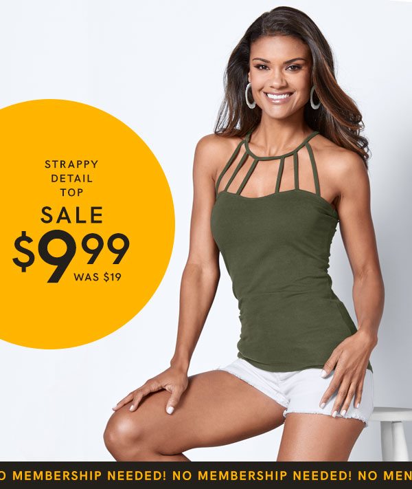 Strappy Detail Top: $9.99 (was $19)