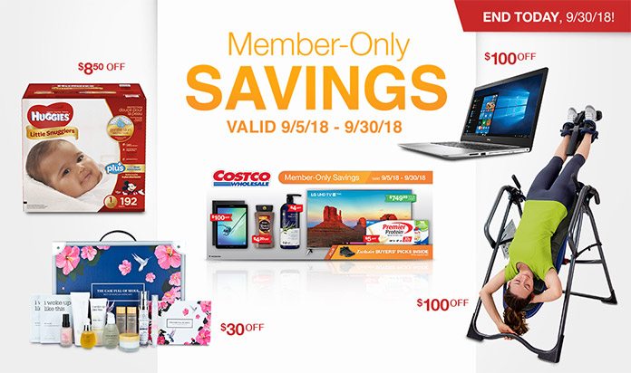 FINAL DAY! Exclusive Member Savings Book Ends Today, 9/30/18! - Costco ...