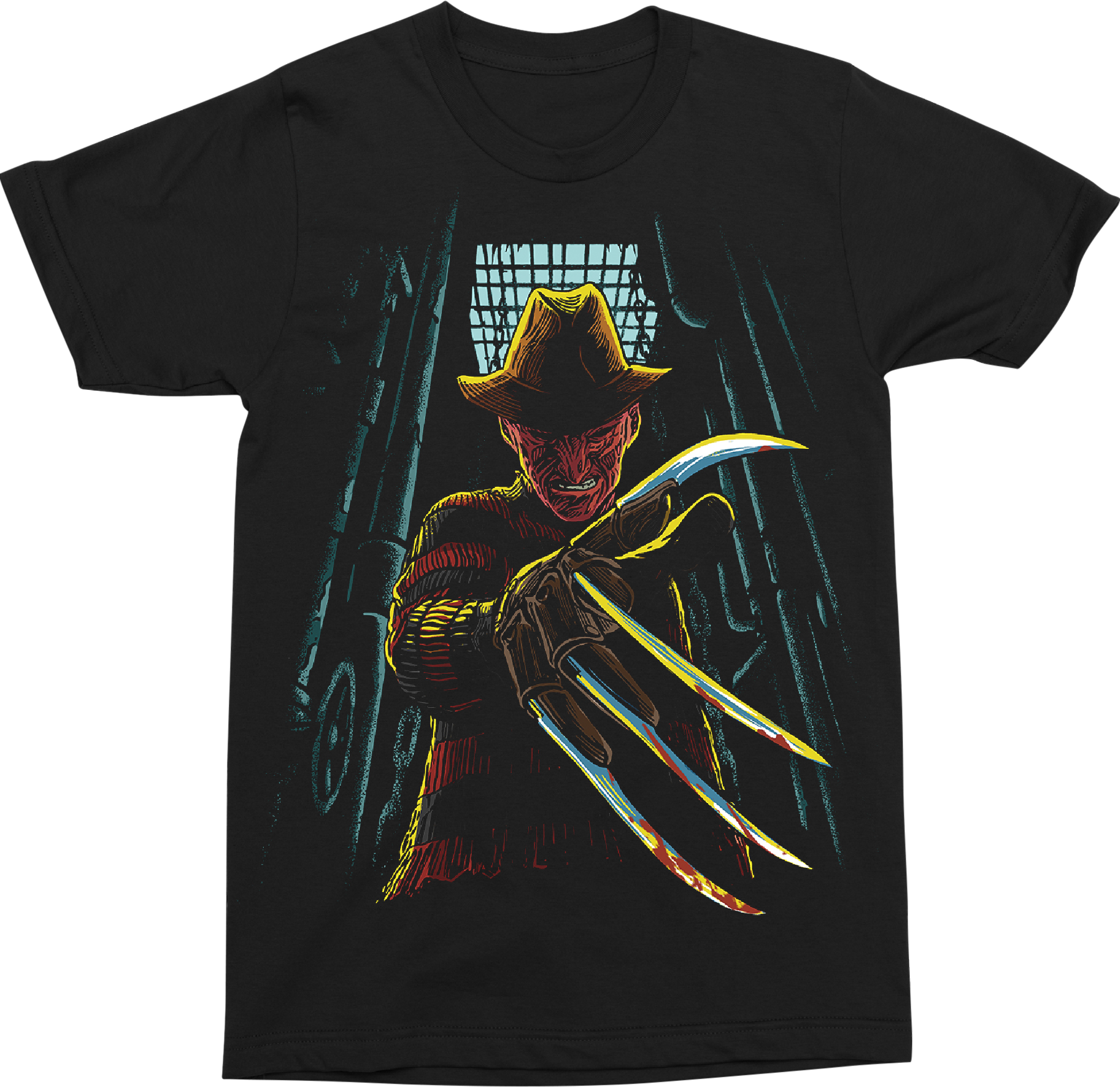 Freddy In The Boiler Room Nightmare On Elm Street T-Shirt