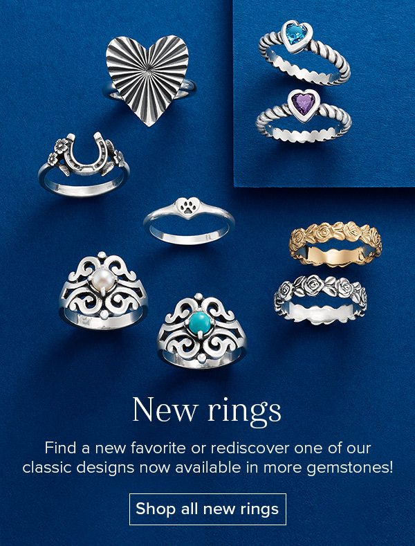 New rings - Find a new favorite or rediscover one of our classic designs now available in more gemstones! Shop all new rings