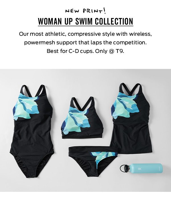 New Print! Woman Up Swim Collection >