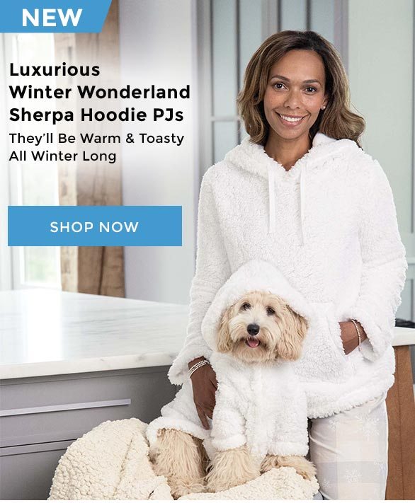 Luxurious Winter Wonderland Sherpa Hoodie PJs They’ll Be Warm & Toasty All Winter Long