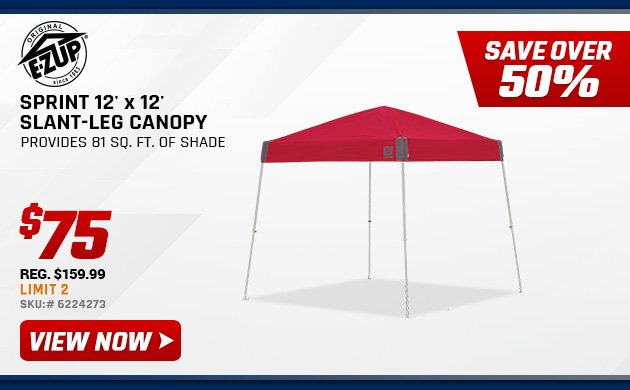 E-Z UP Sprint 12' x 12' Slant-Leg Canopy