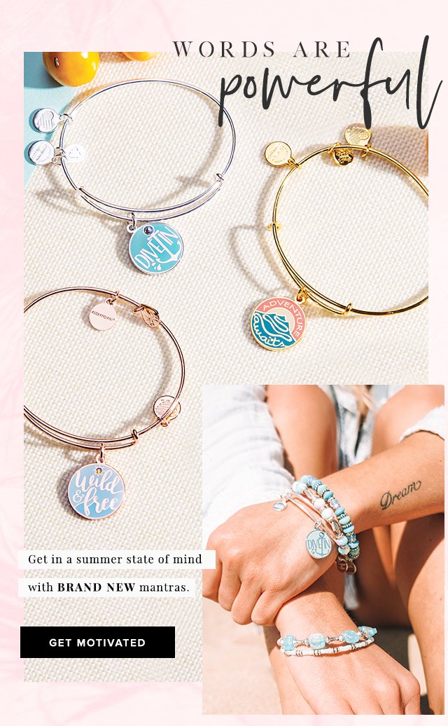 Get in a summer state of mind with brand new mantras from the Words Are Powerful Collection. 