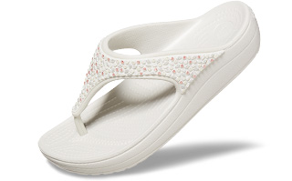 Pearl Women's Crocs Sloane Embellished Flip